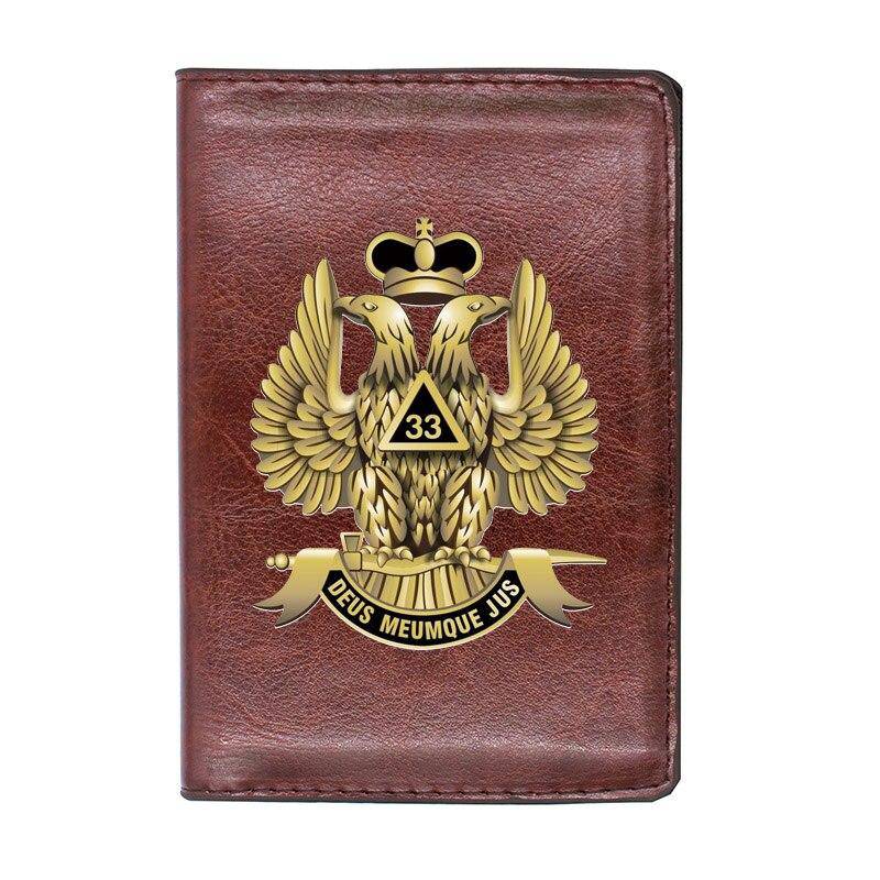 33rd Degree Scottish Rite Wallet - Brown & Black - Bricks Masons