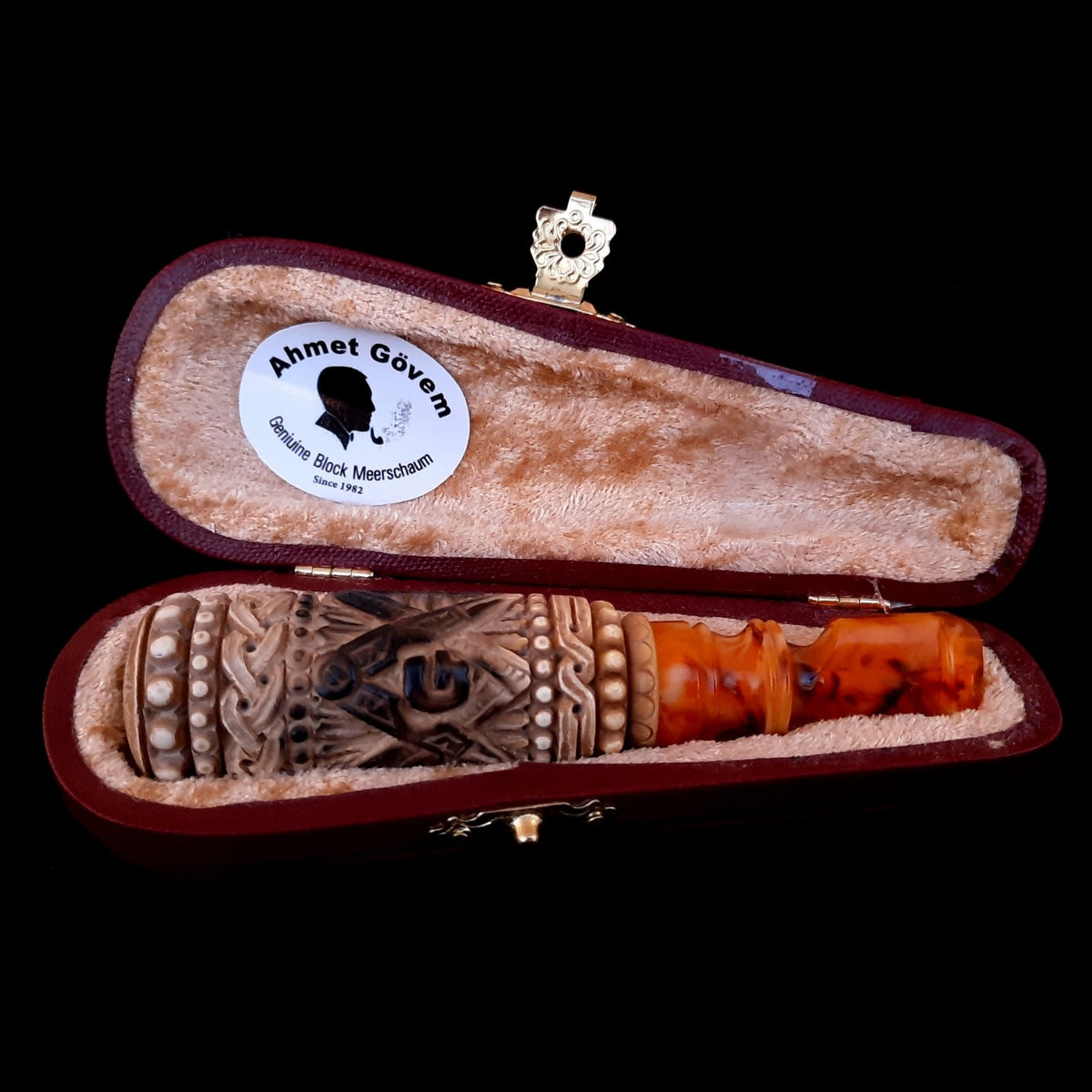 Master Mason Blue Lodge Cigarette Holder - Natural Wax Square & Compass G - Bricks Masons