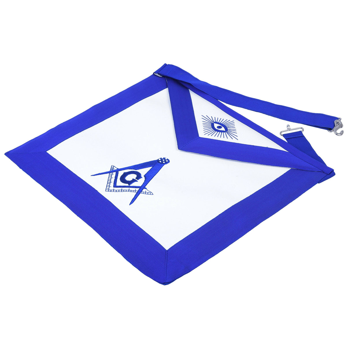 Master Mason Blue Lodge Apron - Royal Blue - Bricks Masons