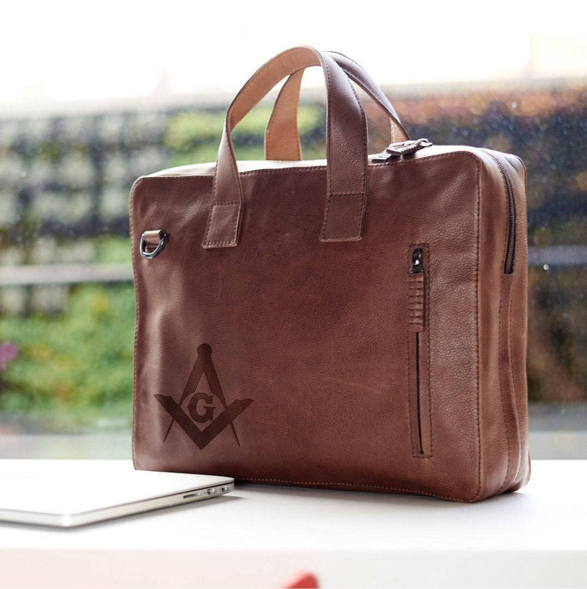 Master Mason Blue Lodge Briefcase - (Medium/Large) - Bricks Masons