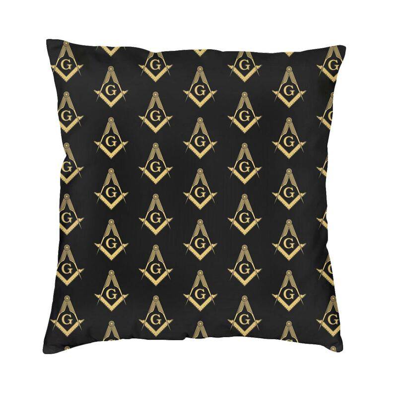 Master Mason Blue Lodge Pillowcase - Square & Compass G Decoration - Bricks Masons