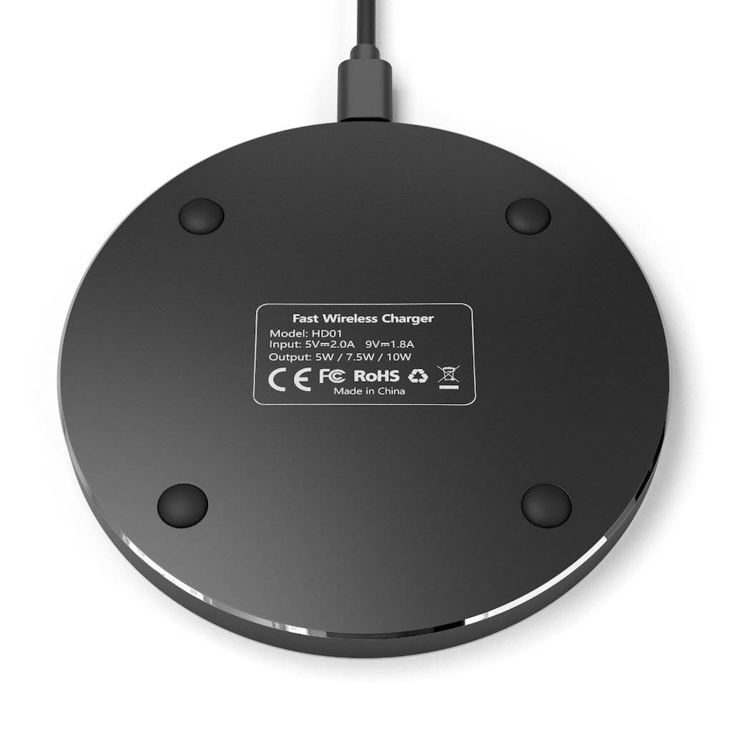 Master Mason Blue Lodge Wireless Charger - White Square & Compass G - Bricks Masons
