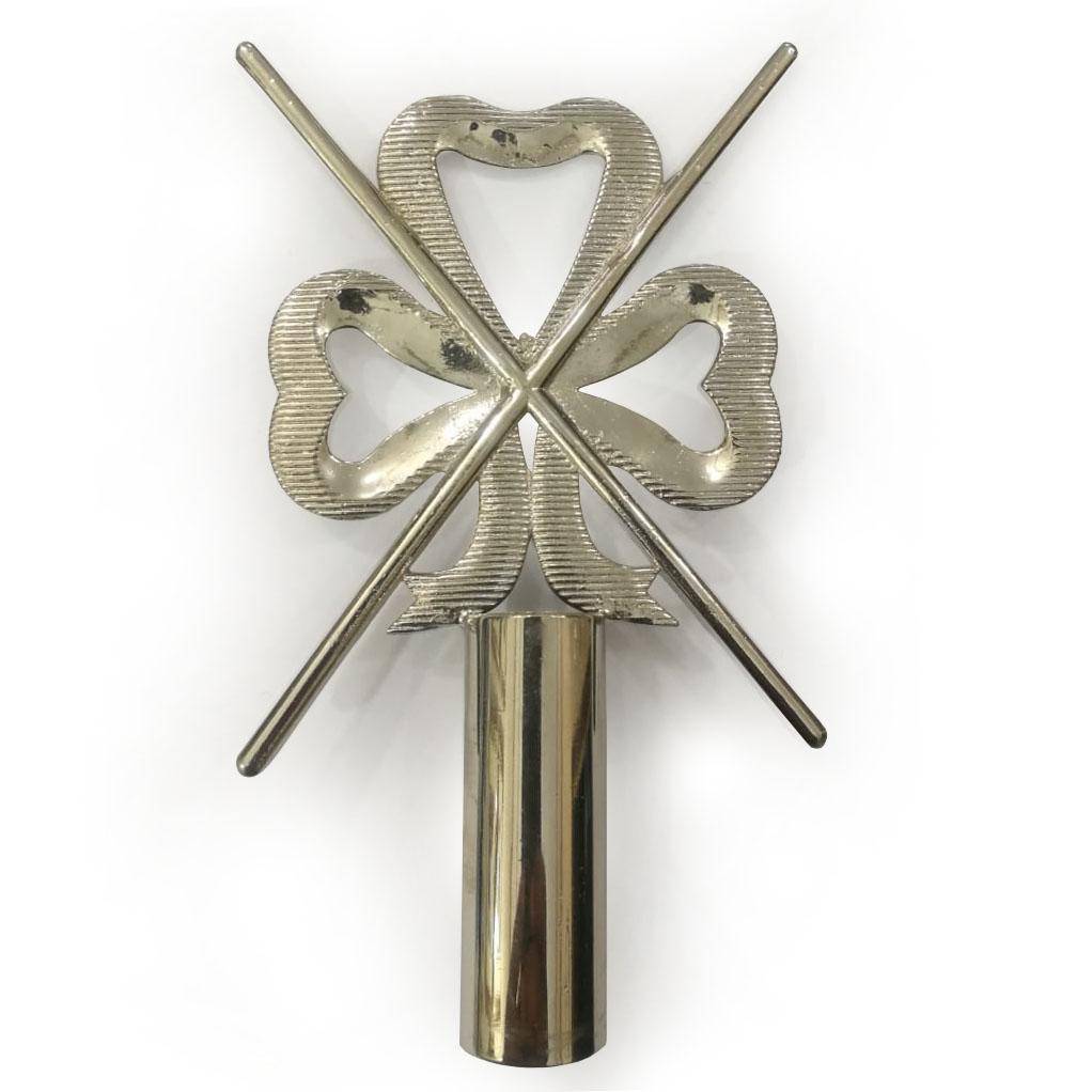 Master of Ceremonies Blue Lodge Rod Top - Silver or Gold - Bricks Masons