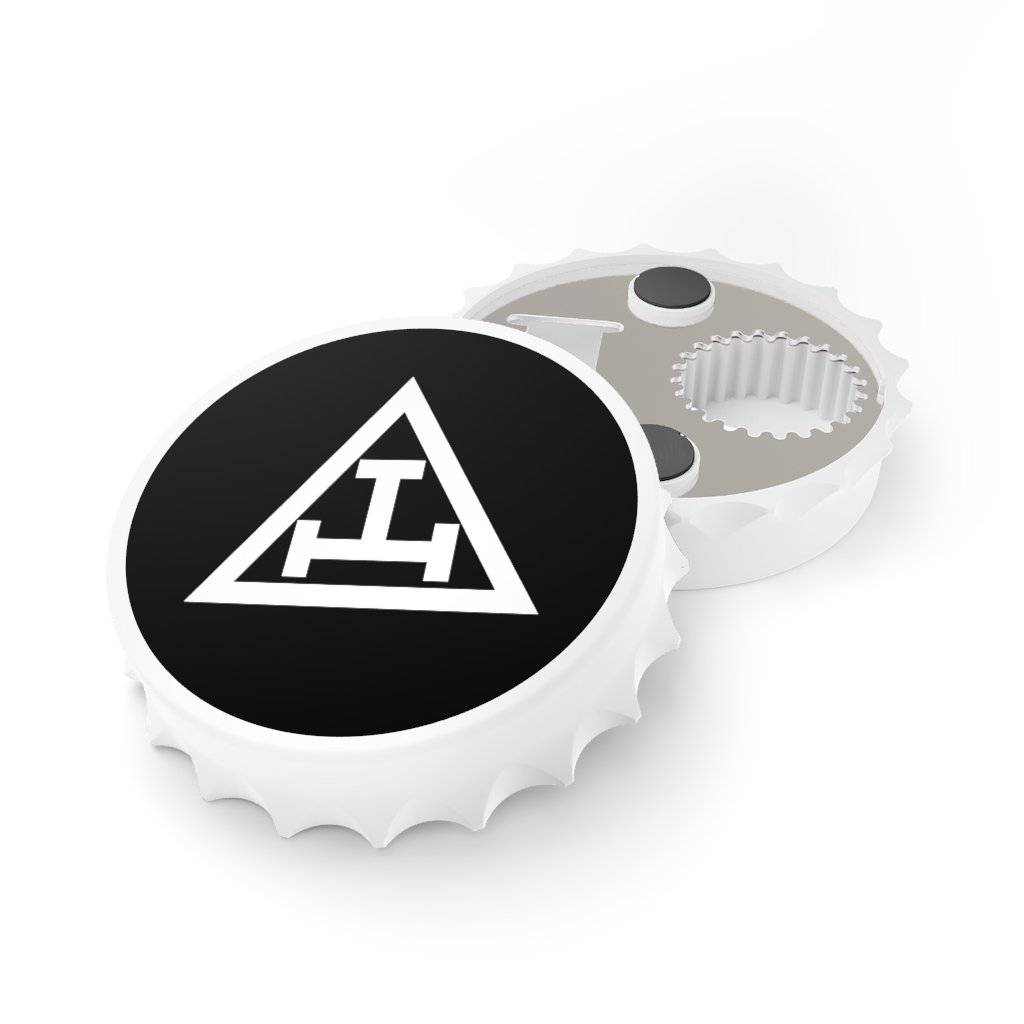 Royal Arch Chapter Bottle Opener - Black & White - Bricks Masons