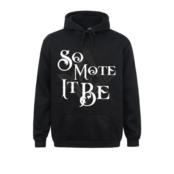 Master Mason Blue Lodge Hoodie - "So Mote It Be" Square and Compass G - Bricks Masons