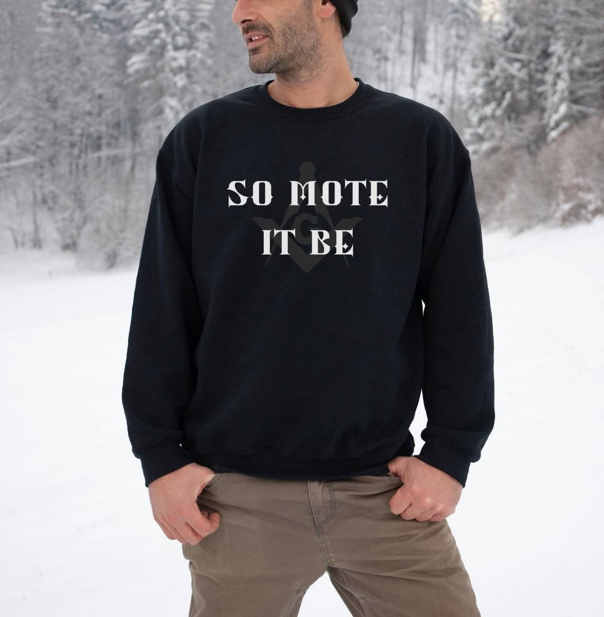 Master Mason Blue Lodge Sweatshirt - So Mote It Be - Bricks Masons