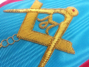 Master Mason Scottish Rite Sash - 3 Stars Bullion Embroidery