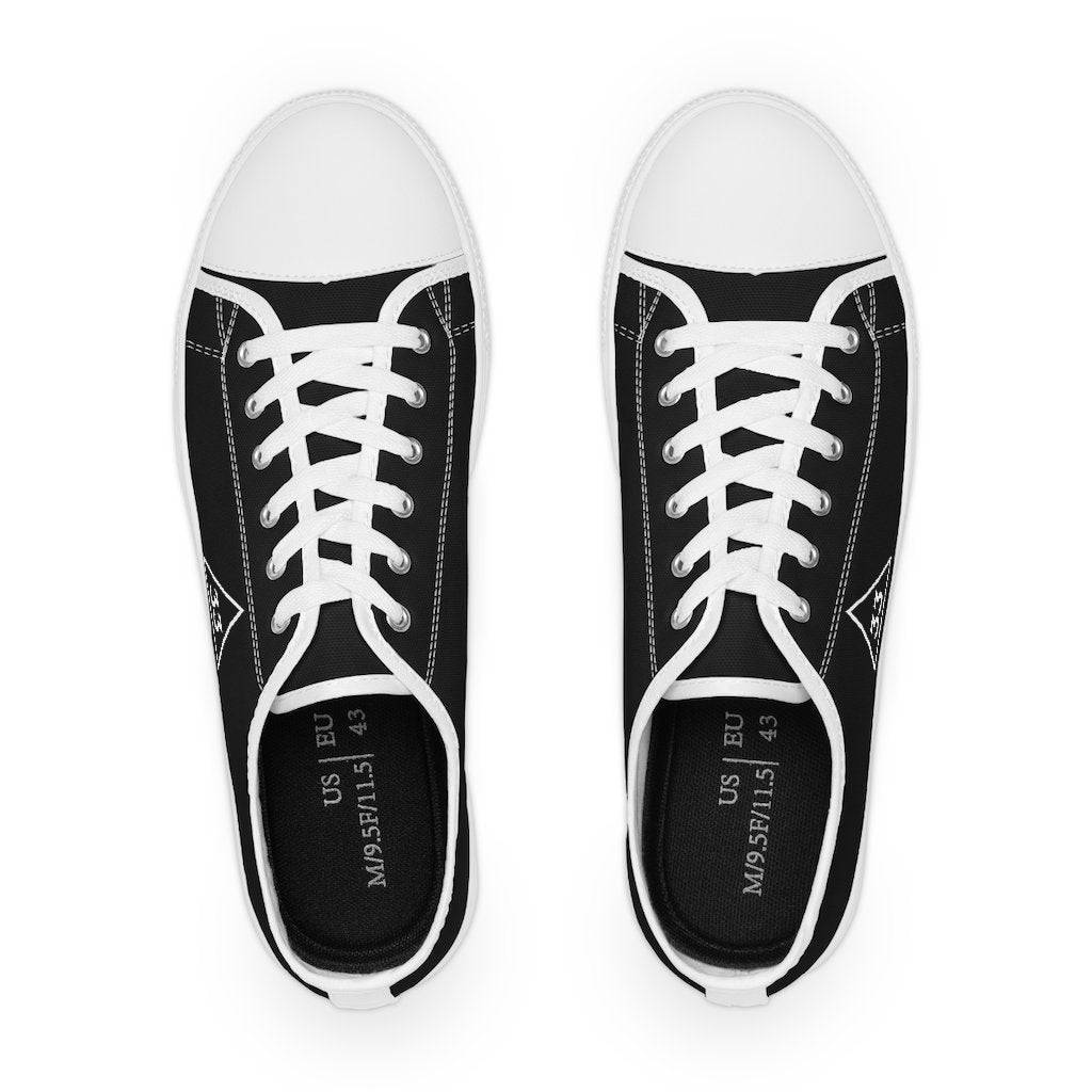 33rd Degree Scottish Rite Sneaker - Low Top Black & White