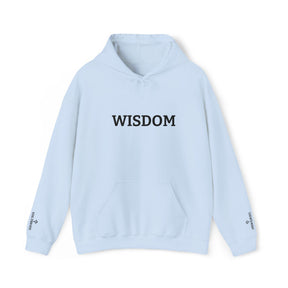 Master Mason Blue Lodge Hoodie - Wisdom Front & Sleeves Embroidery - Bricks Masons