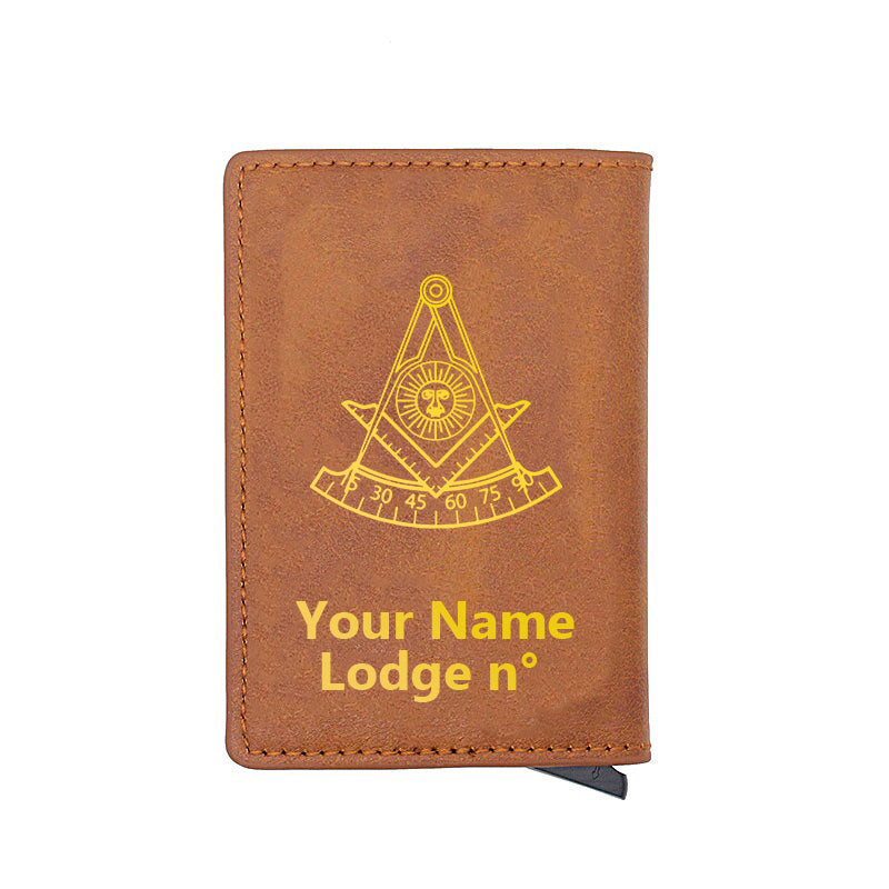 Past Master Blue Lodge California Regulation Wallet - Various Colors - Bricks Masons