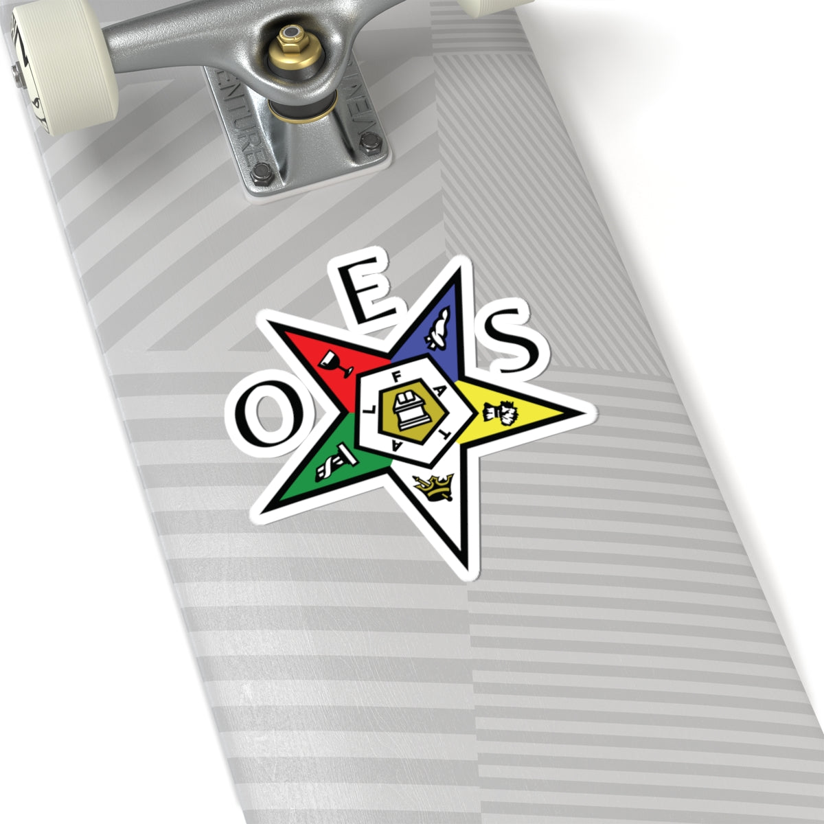 OES Sticker Decal - Kiss-Cut Colorful OES Star - Bricks Masons