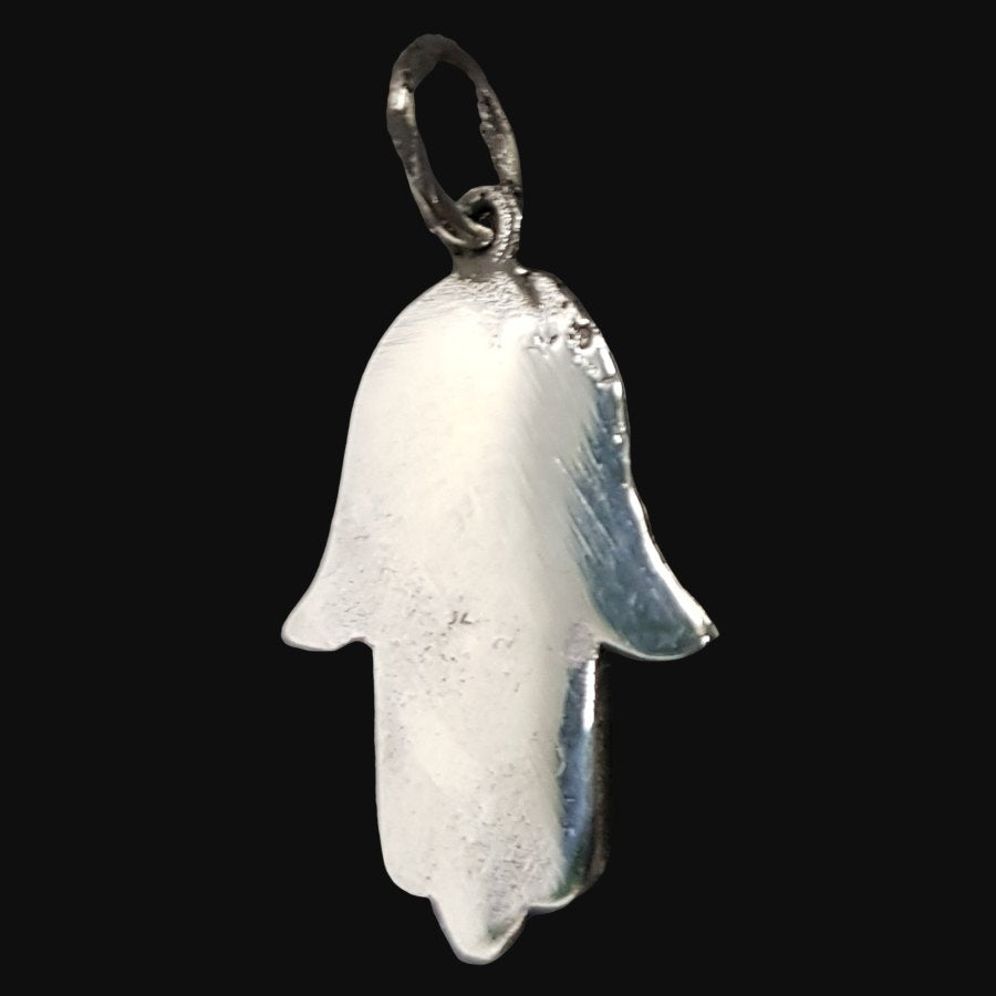 Hand of Fatima Hamsa Pendant in Silver 2 cm Art 1033 - Bricks Masons