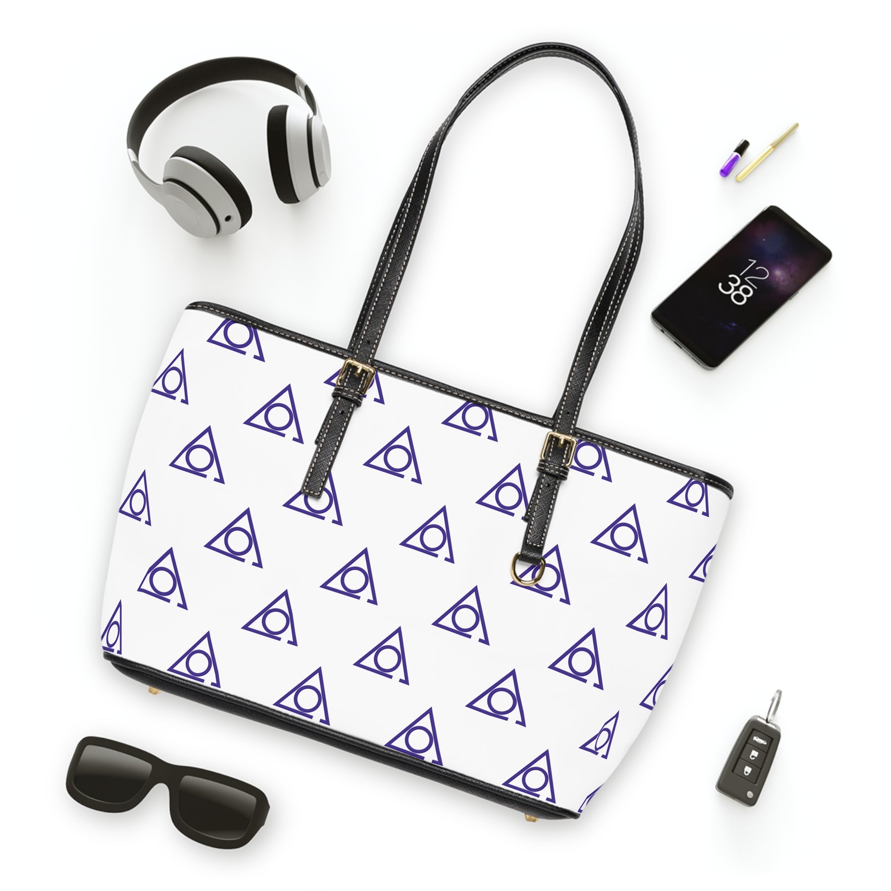 LOCOP Handbag - PU Leather With Adjustable Handles - Bricks Masons