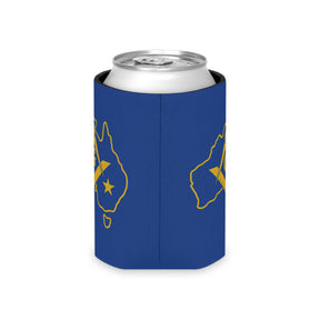 Master Mason Blue Lodge Australia Jurisdiction Can Cooler - Blue & Gold S & C - Bricks Masons