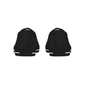 Allied Masonic Degrees Sneaker - Low Top Sneaker Black & White AMD White Emblem - Bricks Masons