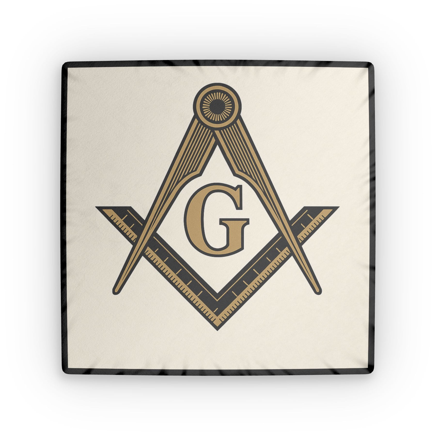 Master Mason Blue Lodge Pillow - Square & Compasses with G - Bricks Masons