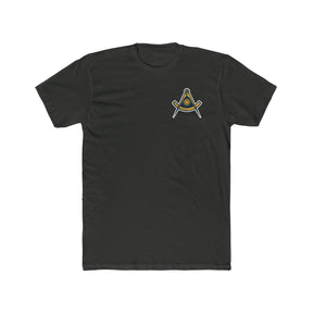 Past Master Blue Lodge T-shirt - Square & Quadrant Cotton Crew Tee