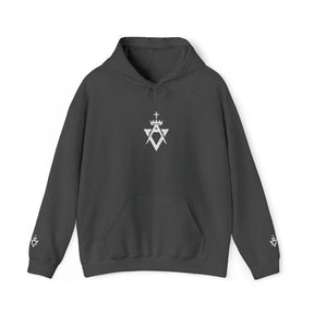 Allied Masonic Degrees Hoodie - Soft Cotton Poly Blend Embroidered Front Motif - Bricks Masons