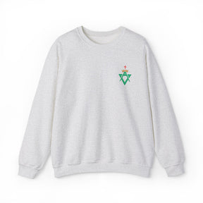 Allied Masonic Degrees Sweatshirt - Crewneck Front Embroidery - Bricks Masons