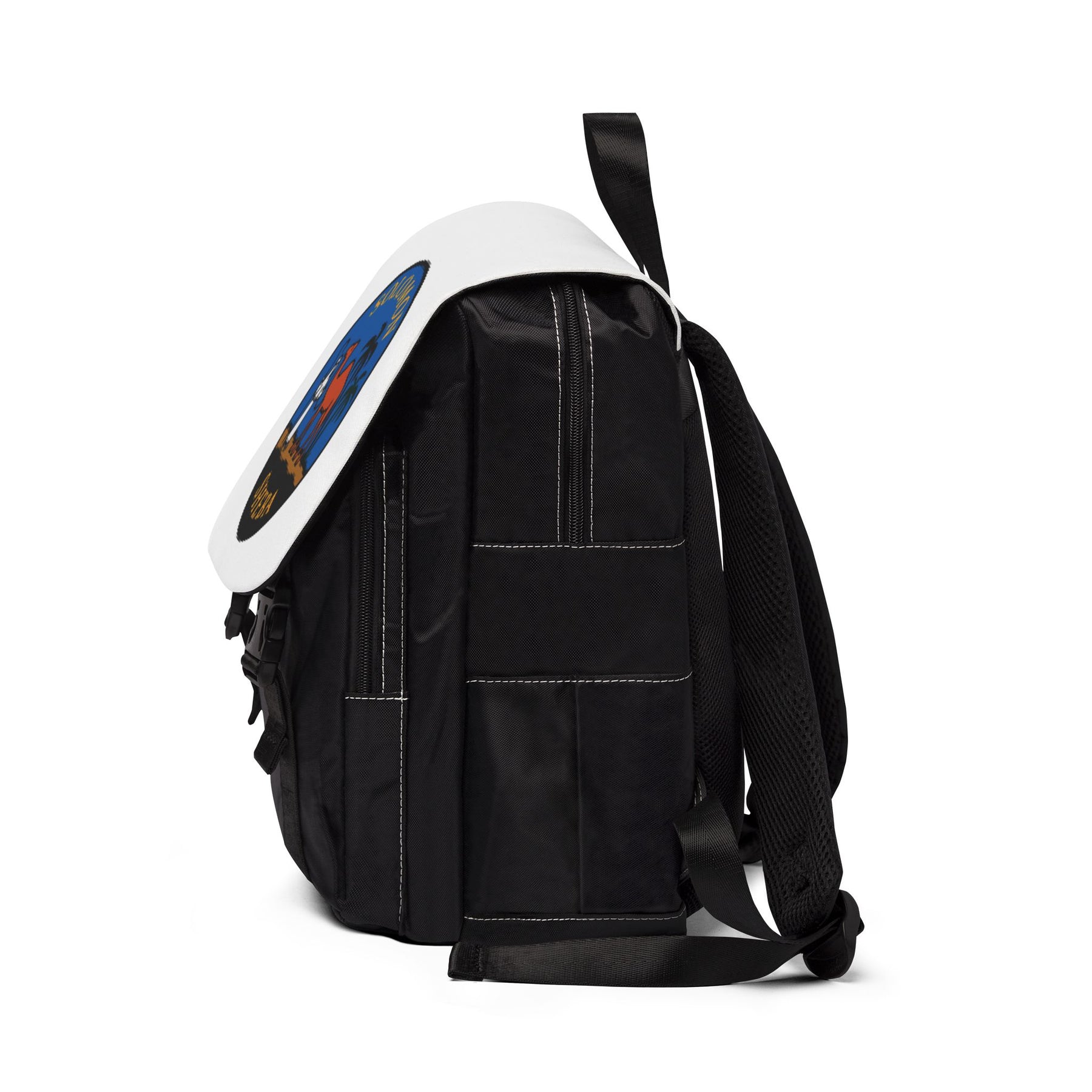 Queen of the South Backpack - White & Blue With Multiple Compartments - Bricks Masons