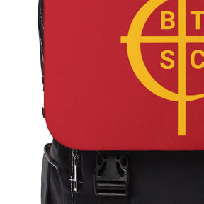 Council of Crusaders Backpack - Red & Yellow With Multiple Compartments - Bricks Masons