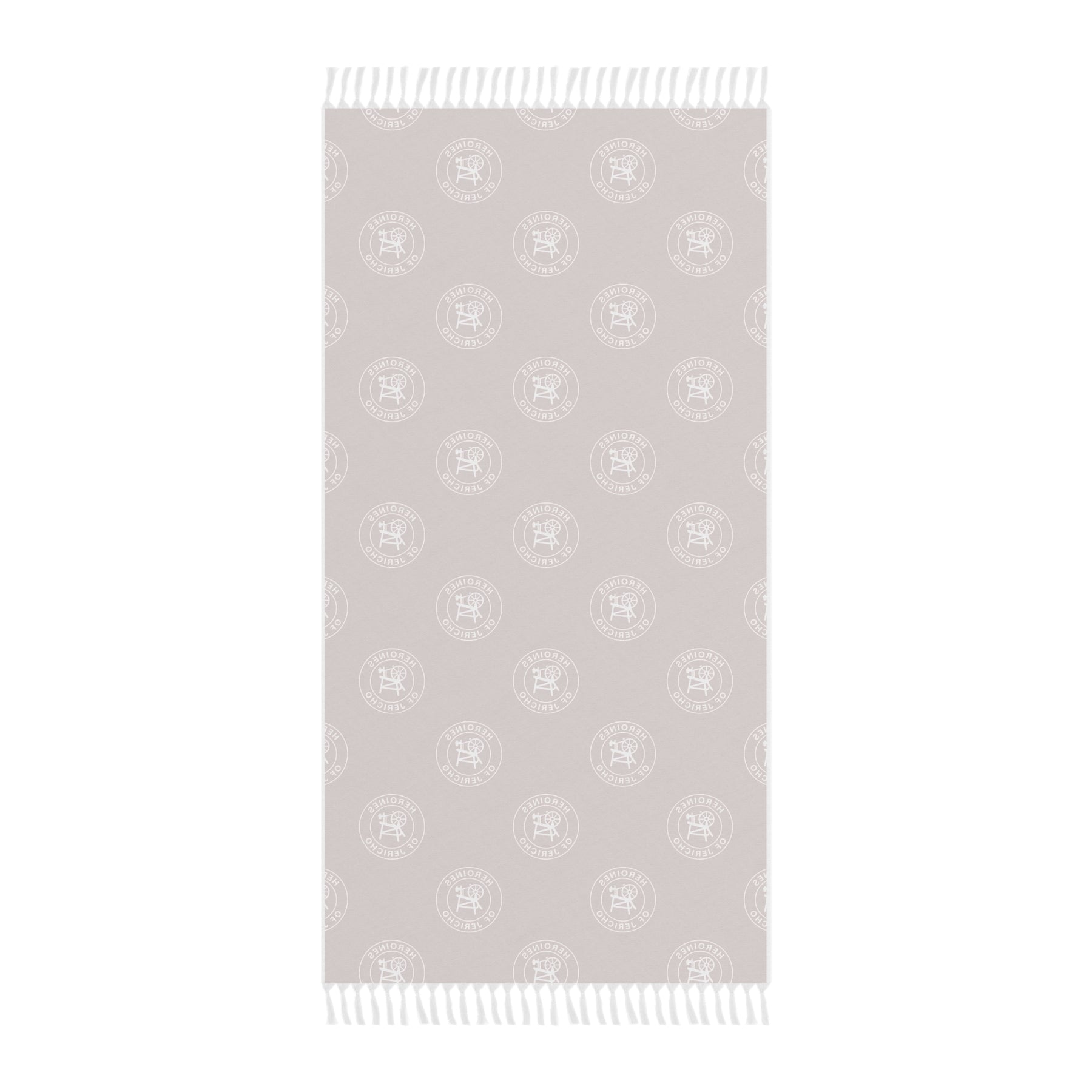 Heroines of Jericho Towel - Maroon Polyester Beach Cloth - Bricks Masons
