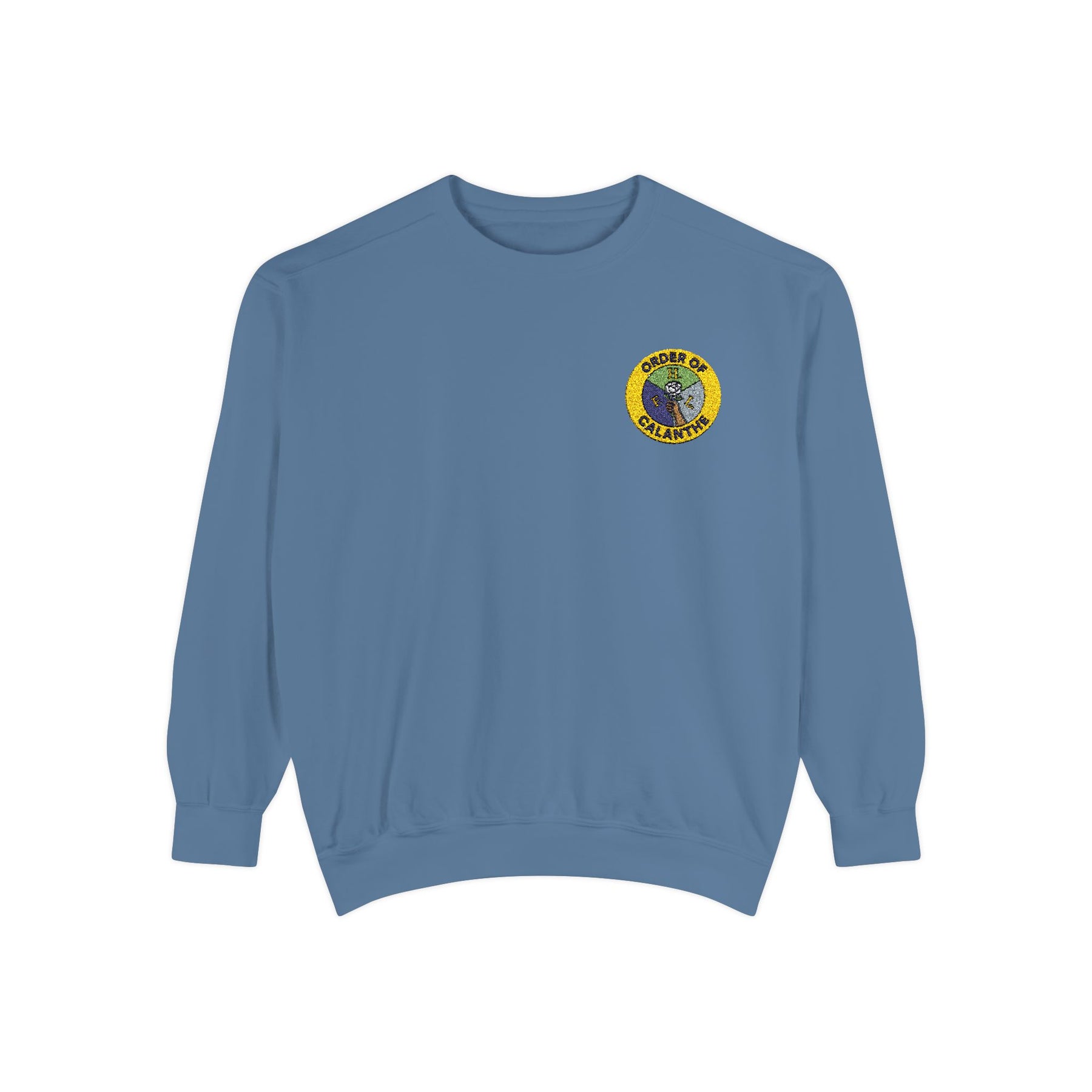Order of Calanthe Sweatshirt - Left Chest Embroidered Badge - Bricks Masons