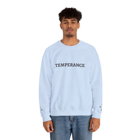 Entered Apprentice Blue Lodge Sweatshirt - Temperance Front & Sleeves Embroidery - Bricks Masons