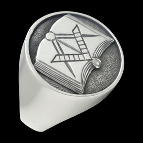 Masonic Ring, Apprentice Degree, Silver, Freemasonry Art. 1171 - Bricks Masons