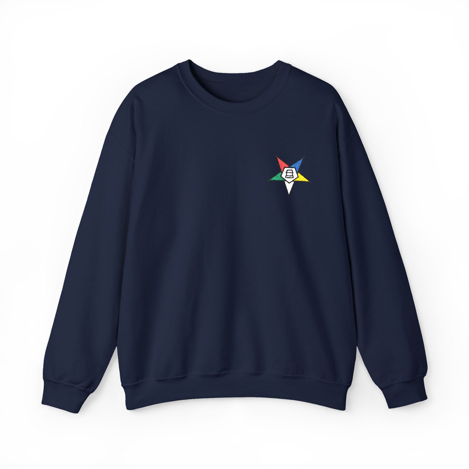 OES Sweatshirt - Crewneck Embroidered Emblem - Bricks Masons
