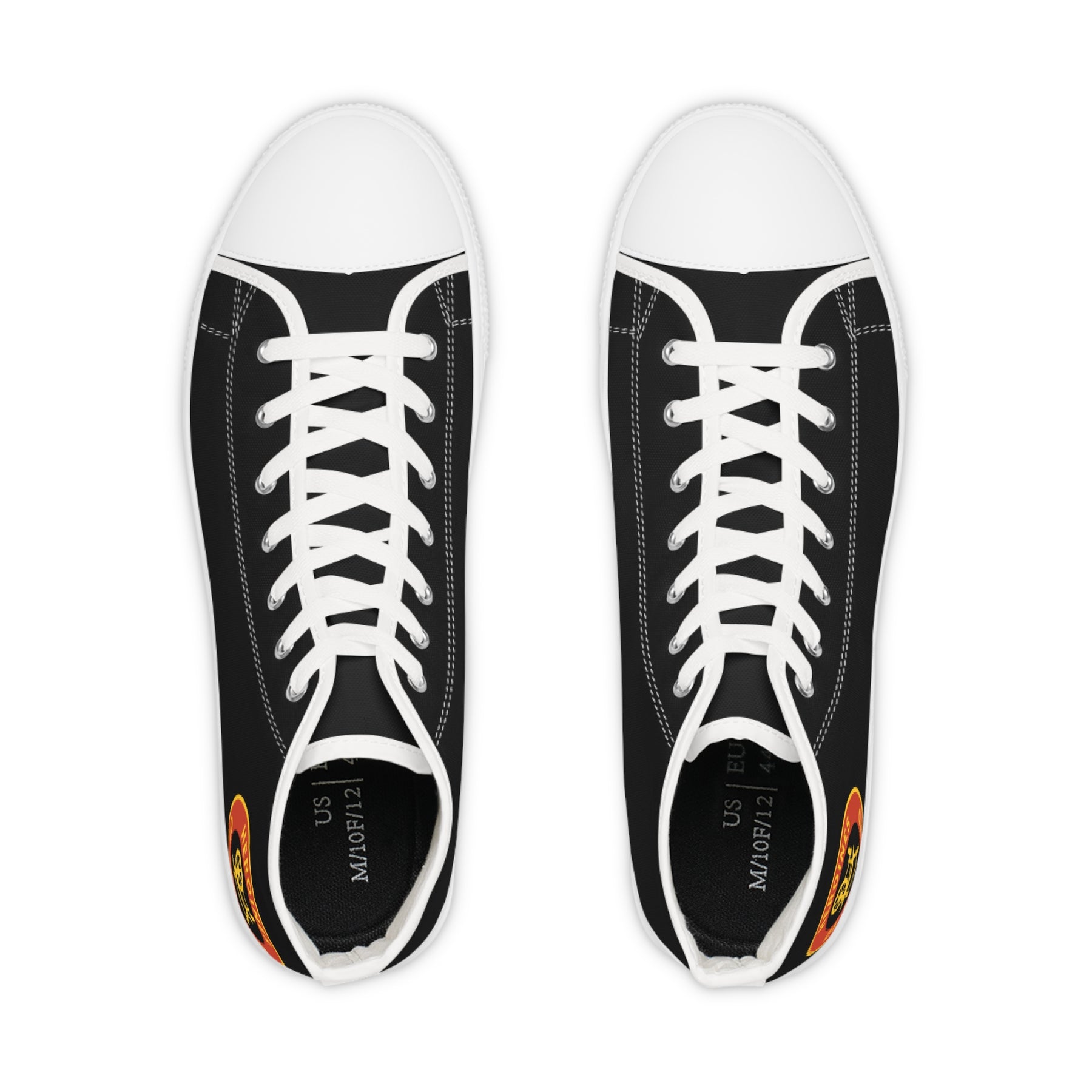 Heroines of Jericho Sneaker - High Top Black & White - Bricks Masons
