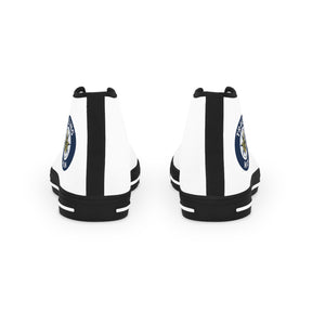 Master Mason Blue Lodge Sneaker - High Top Black & White Sole Traveling Mason - Bricks Masons