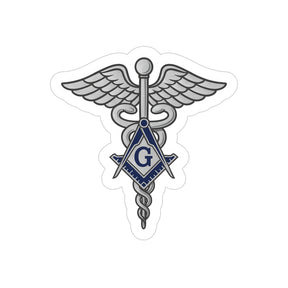 Master Mason Blue Lodge Sticker Decal - Water Resistant Vinyl Doctor - Bricks Masons