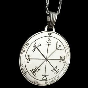Solomon Seventh Pentacle Jupiter Pendant Silver 4 Cm 14 Gr Art 1233 - Bricks Masons