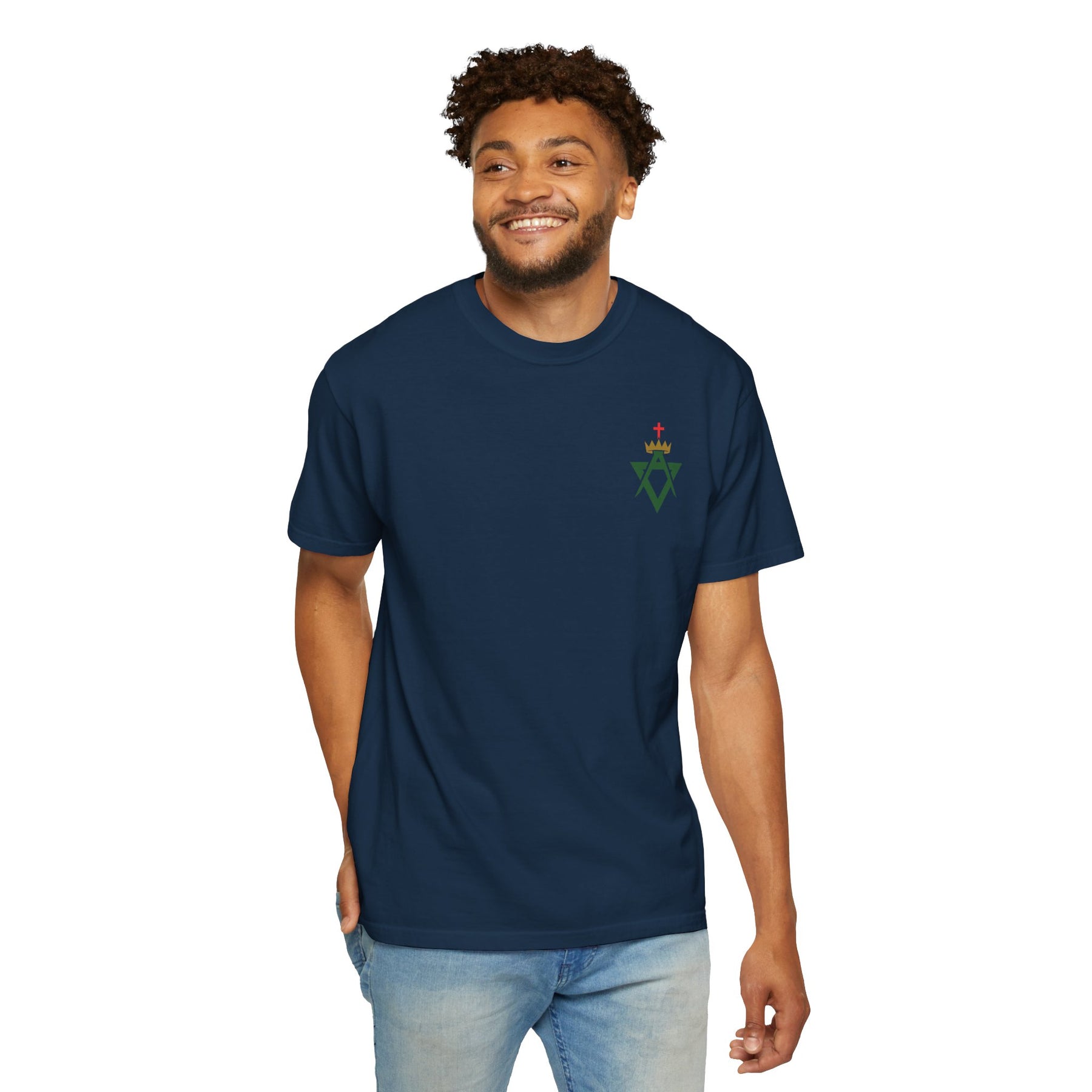 Allied Masonic Degrees T-Shirt - Cotton Garment-Dyed Tee Various Colors - Bricks Masons
