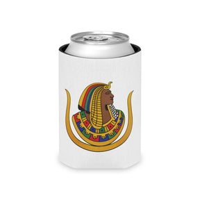 DOI Can Cooler - Colorful Emblem On White Polyester - Bricks Masons