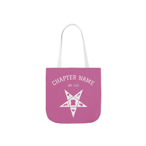 OES Tote Bag - Pink Polyester Custsomizable - Bricks Masons