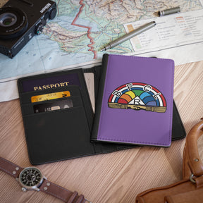 International Order of The Rainbow For Girls Passport Cover - Purple With Vibrant Colors - Bricks Masons