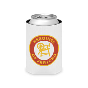 Heroines of Jericho Can Cooler - Red & Yellow Polyester Exterior - Bricks Masons