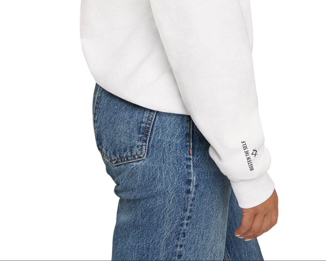 Entered Apprentice Blue Lodge Sweatshirt - Temperance Front & Sleeves Embroidery - Bricks Masons