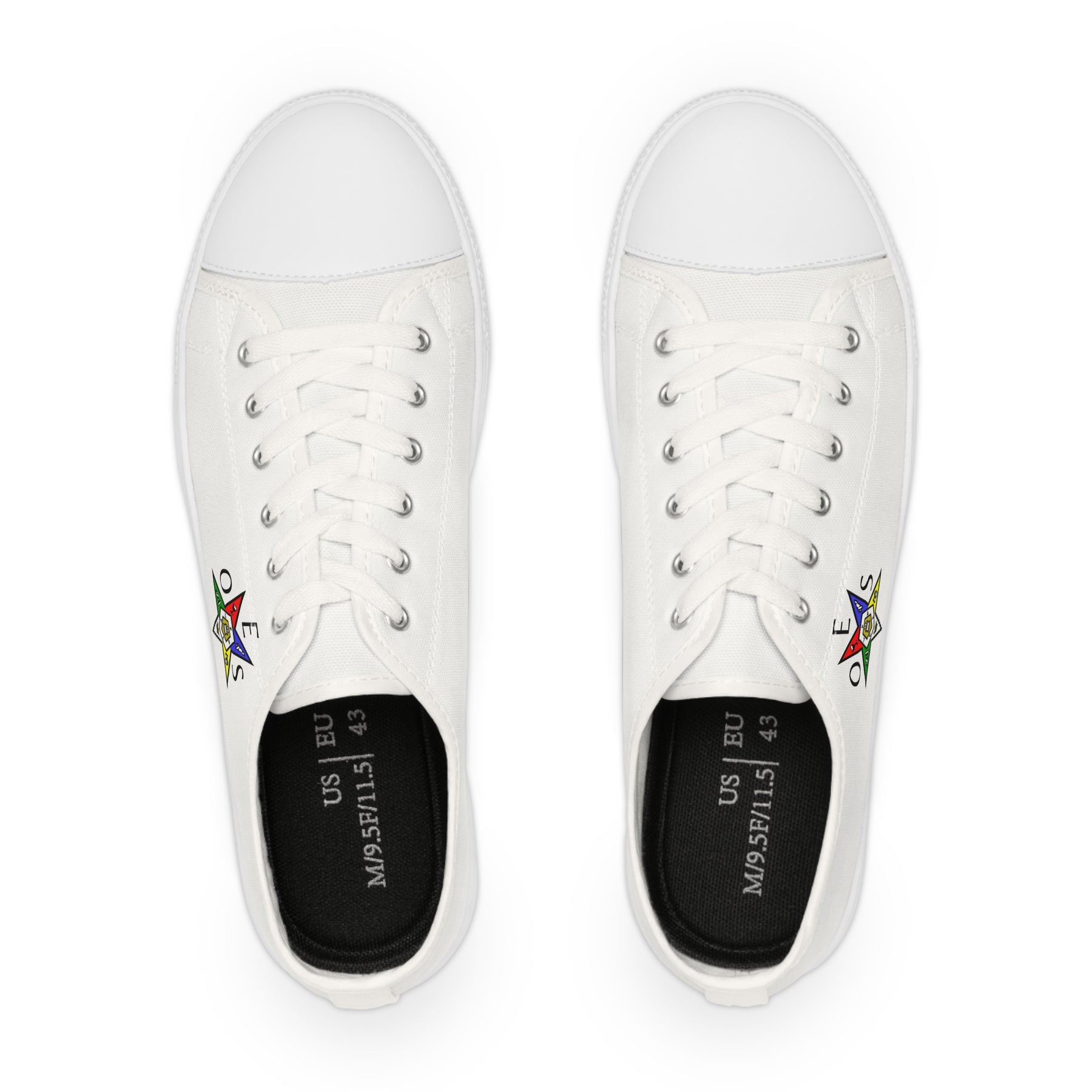 OES Sneaker - Low Top Sneaker Black & White OES Star - Bricks Masons