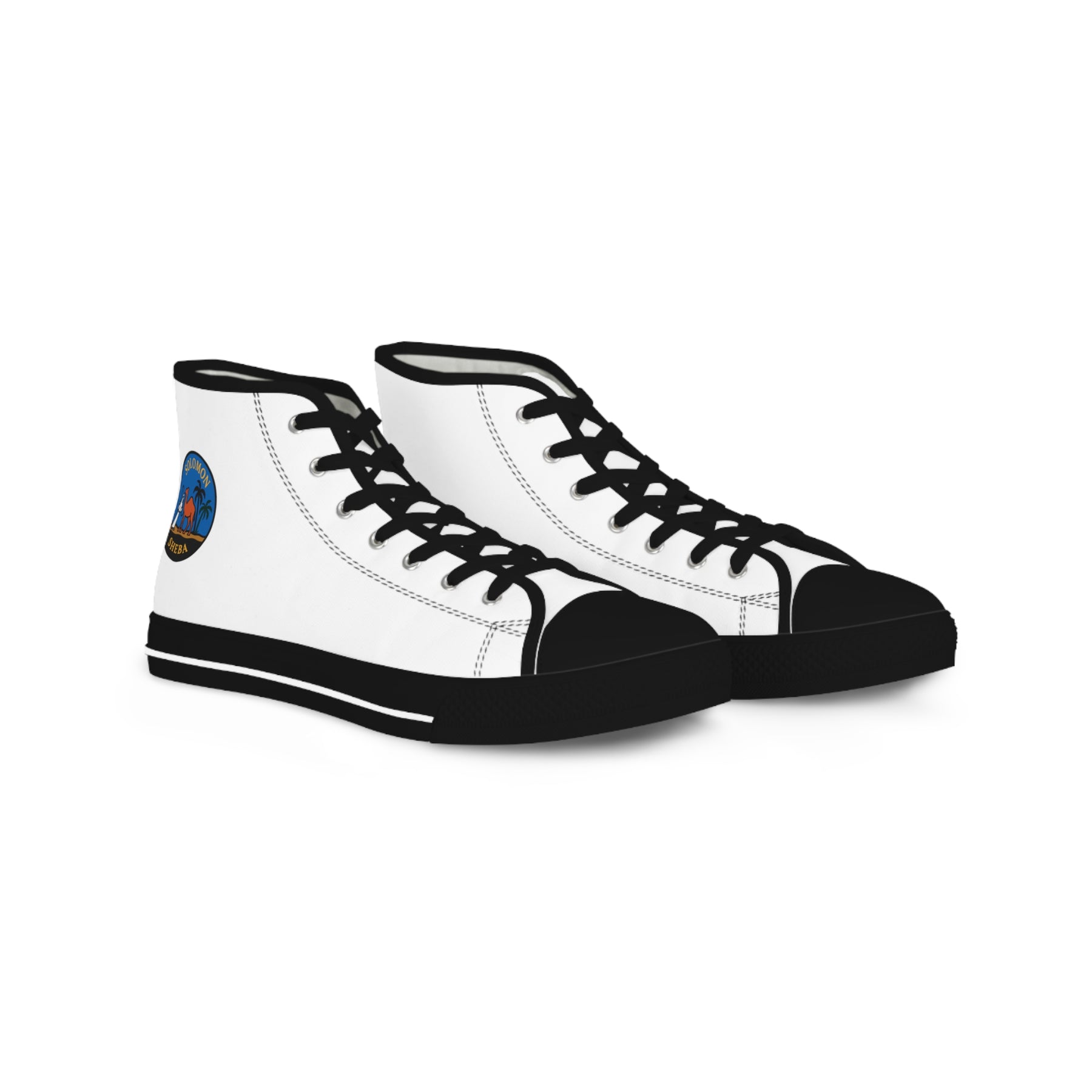 Queen of the South Sneaker - High Top Black & White - Bricks Masons