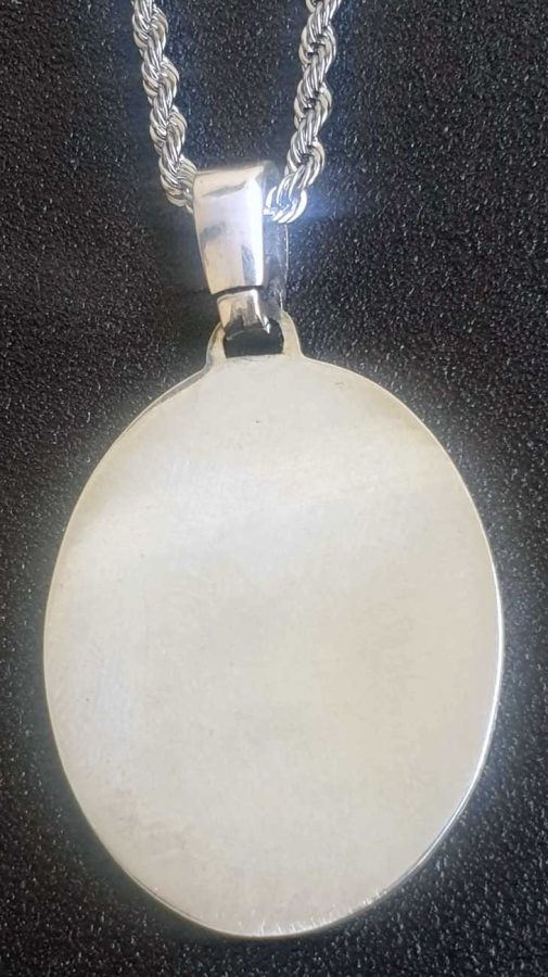 Templar Pendant Seal of Abraxas Silver 3.5 cm 10 g Art 1303 - Bricks Masons