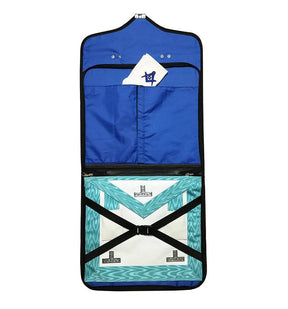 Master Mason Blue Lodge Apron Case - Blue Leather MM, WM, Provincial