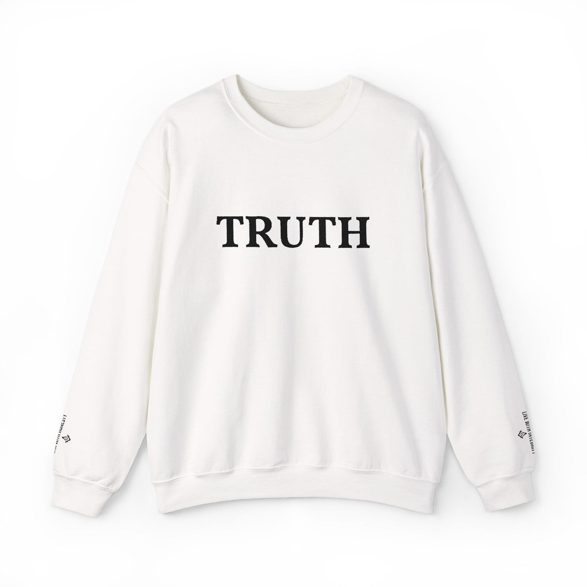 Master Mason Blue Lodge Sweatshirt - Truth Front & Sleeves Embroidery - Bricks Masons