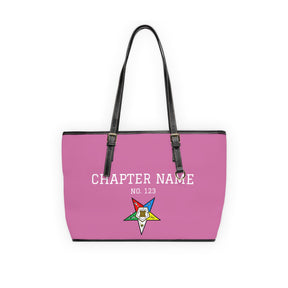 OES Handbag - Custsomizable Pink Wth Colorful Star - Bricks Masons