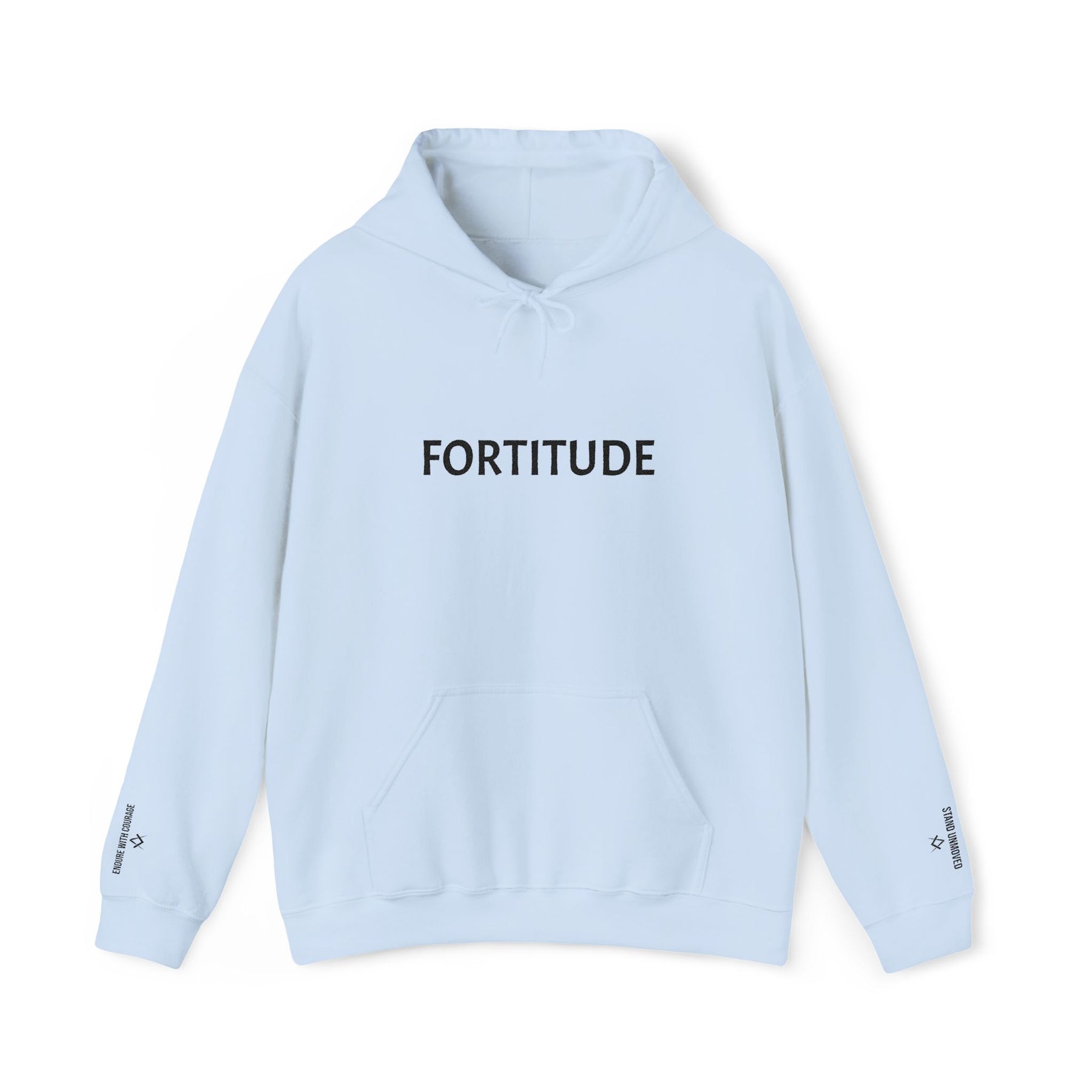 Entered Apprentice Blue Lodge Hoodie - Fortitude Front & Sleeves Embroidery - Bricks Masons