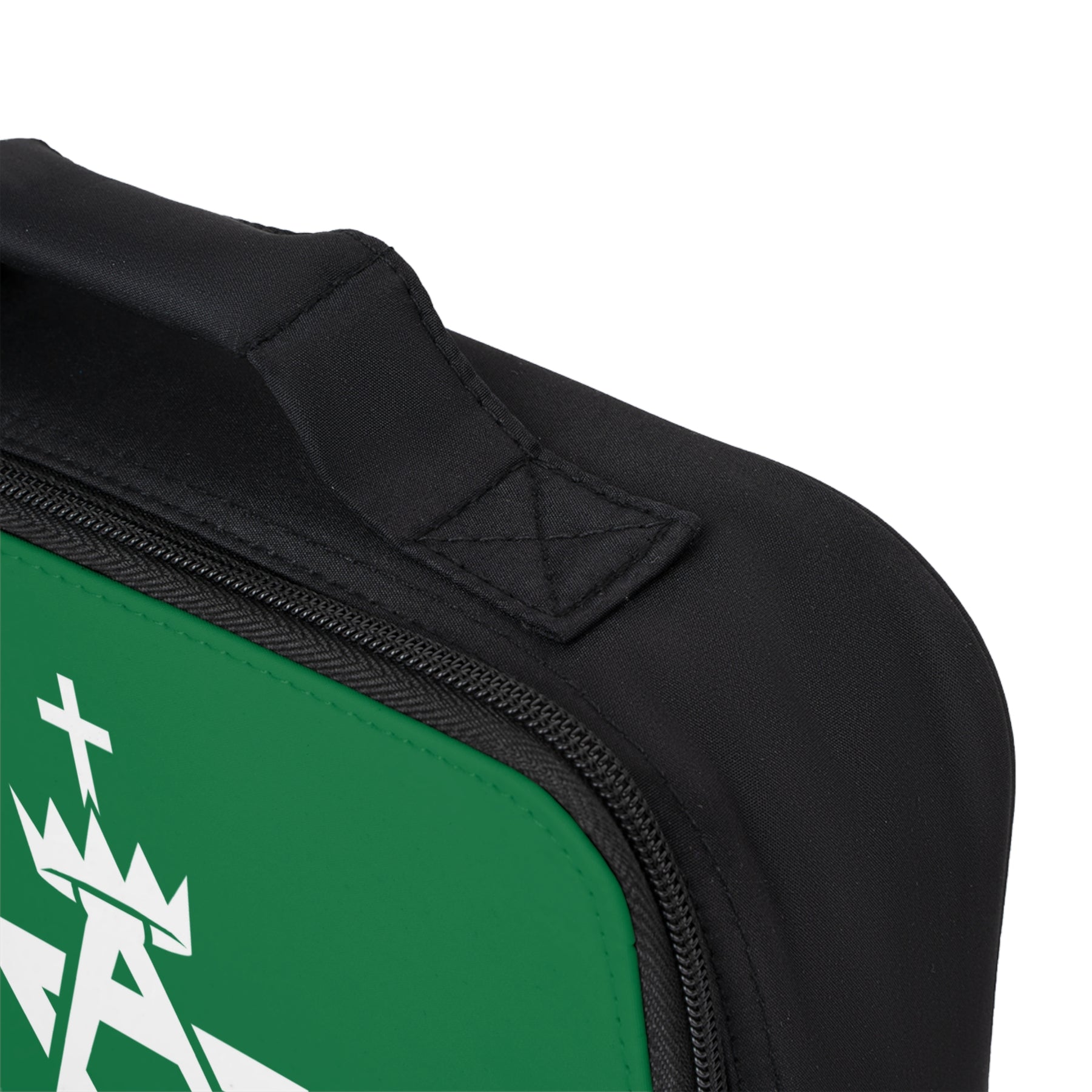 Allied Masonic Degrees Lunch Bag - Green & White Zipper Closure - Bricks Masons