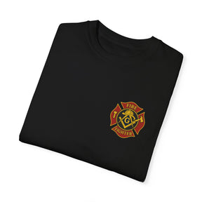 Master Mason Blue Lodge T-Shirt - Firefighter Mason Garment-Dyed Tee - Bricks Masons