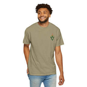 Allied Masonic Degrees T-Shirt - Cotton Garment-Dyed Tee Various Colors - Bricks Masons
